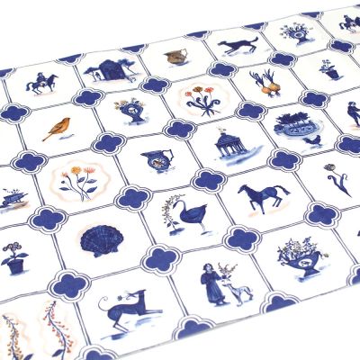 Polly Fern Blue Tile